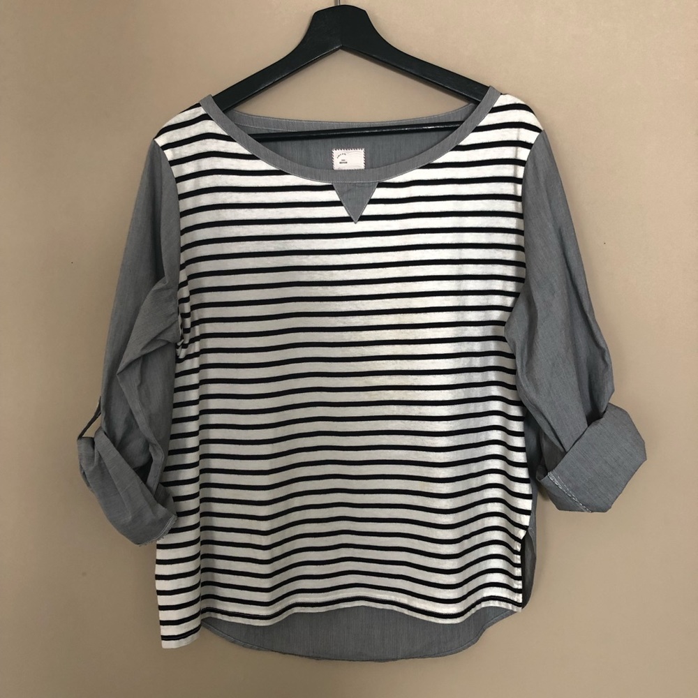 Anthropologie Postmark Conductor Stripe Shirt